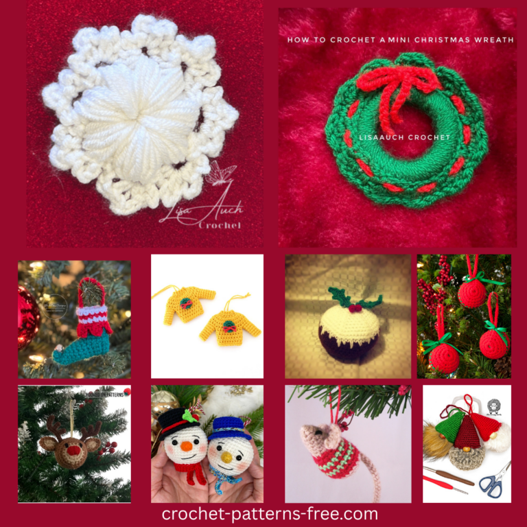 christmas ornament crochet patterns free
