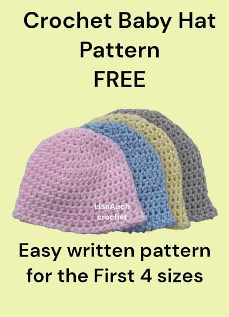 crochet baby hat pattern free