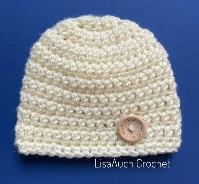 0-3 months crochet baby beanie hat