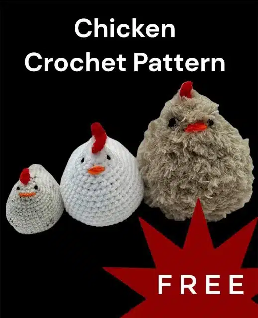 Crochet Chicken Pattern FREE EASY