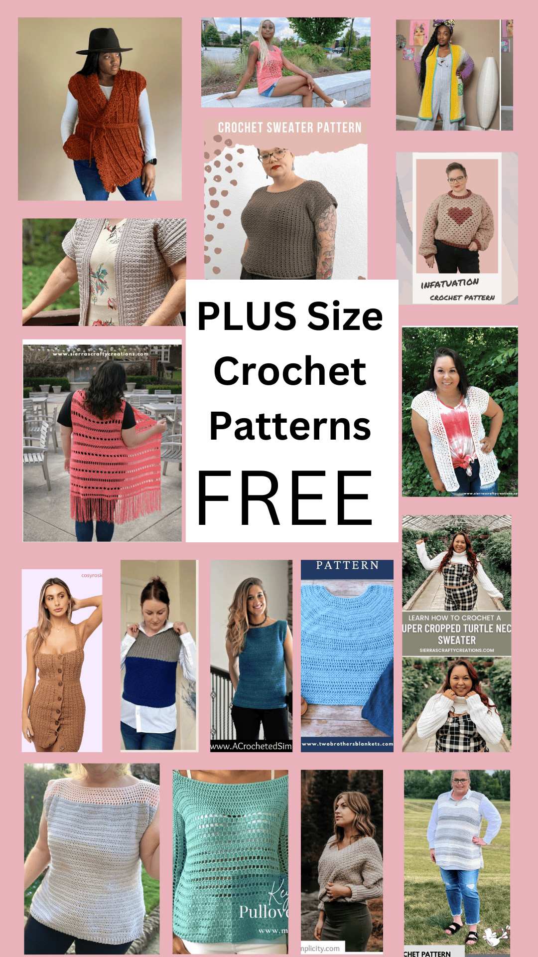 plus size crochet top patterns FREE