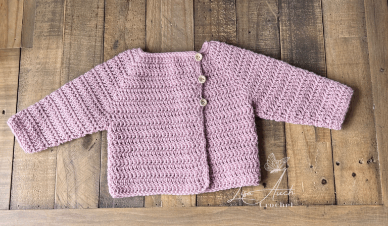 simple 12 month crochet baby cardigan pattern FREE