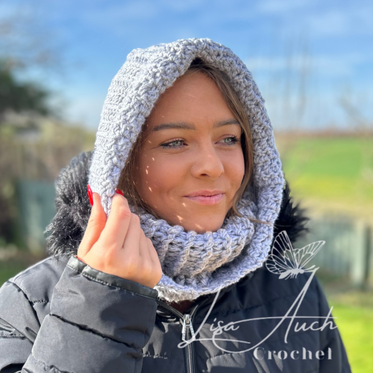 Hooded Balaclava Turtleneck Cowl Cochet Pattern Free easy hooded cowl with face covering