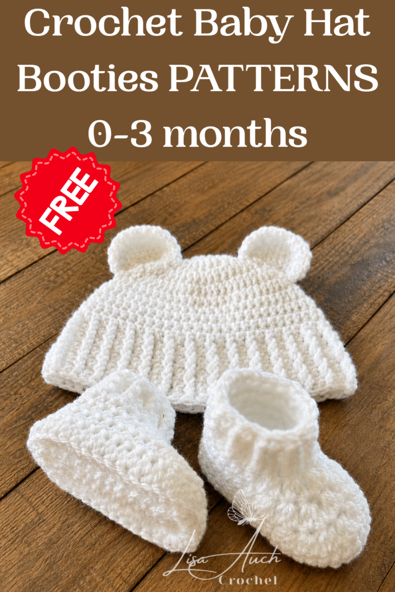 crochet baby hat and booties free patterns 0 3 months crochet baby patterns
