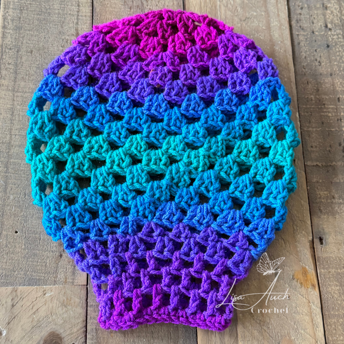 Crochet hot air balloon pattern granny stitch balloon