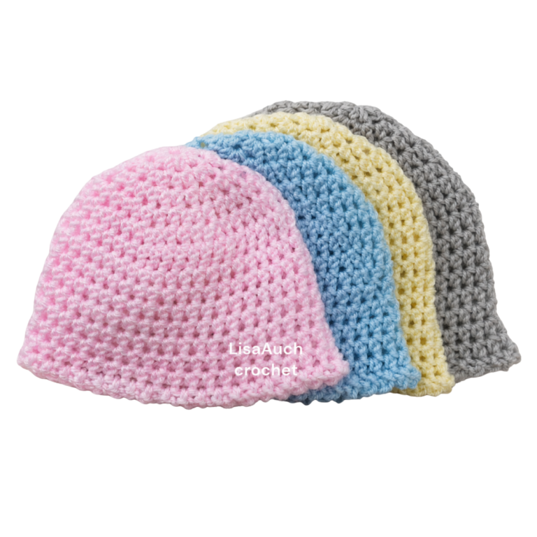 easy crochet baby hat pattern free half double crochet baby beanie