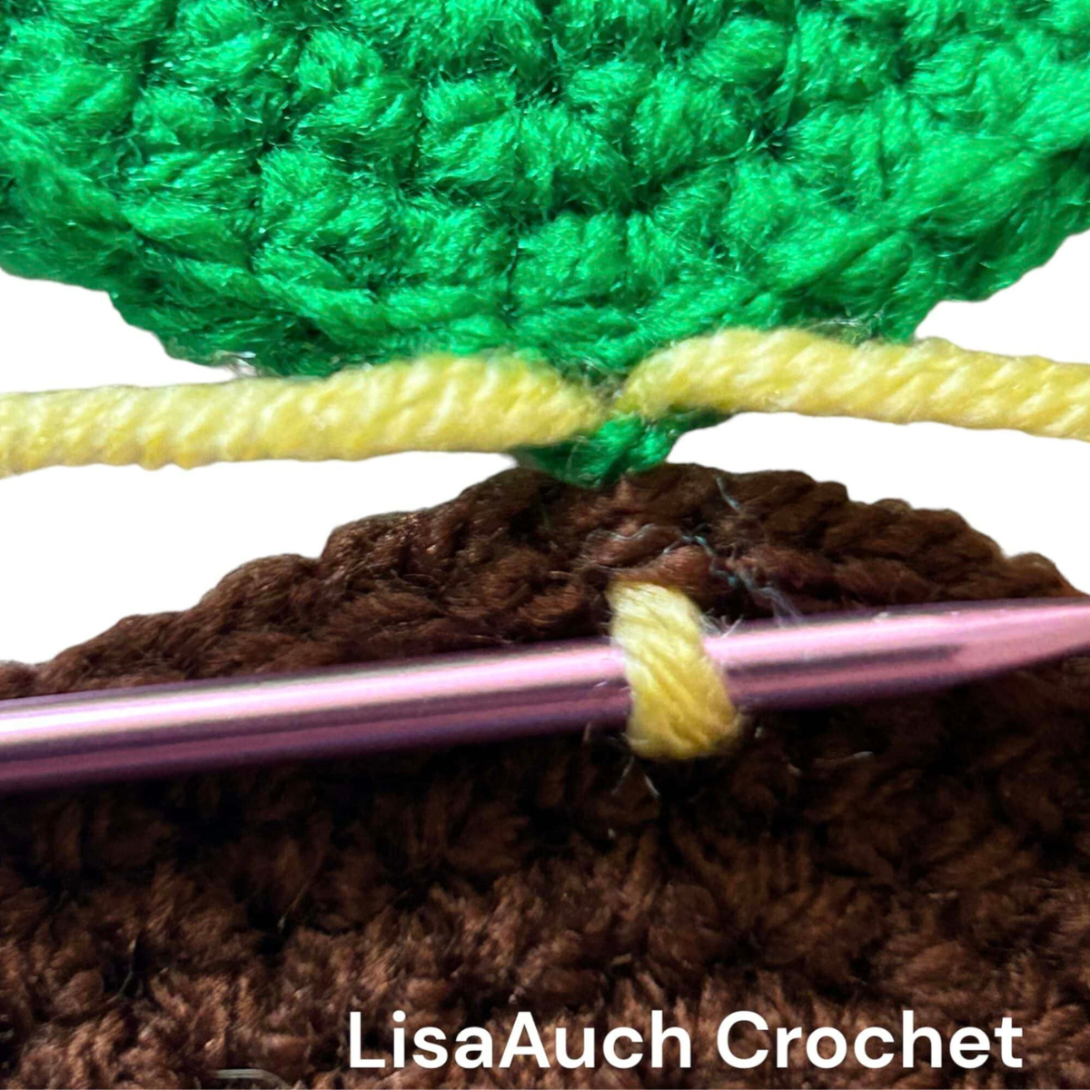 Large crochet sunflower pattern how to crochet a sunflower with stem and leaves