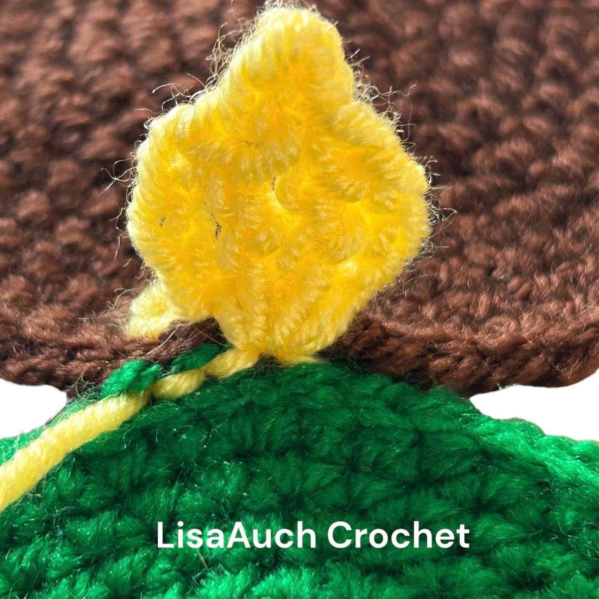 crochet large sunflower step by step 
