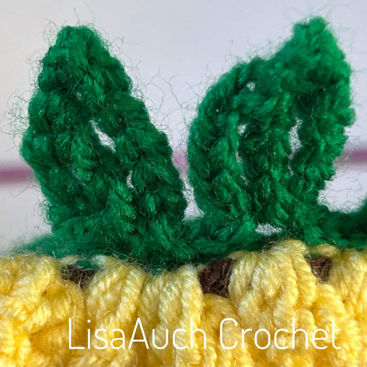 large crochet sunflower pattern how to crochet a sunflower with stem and leaves
