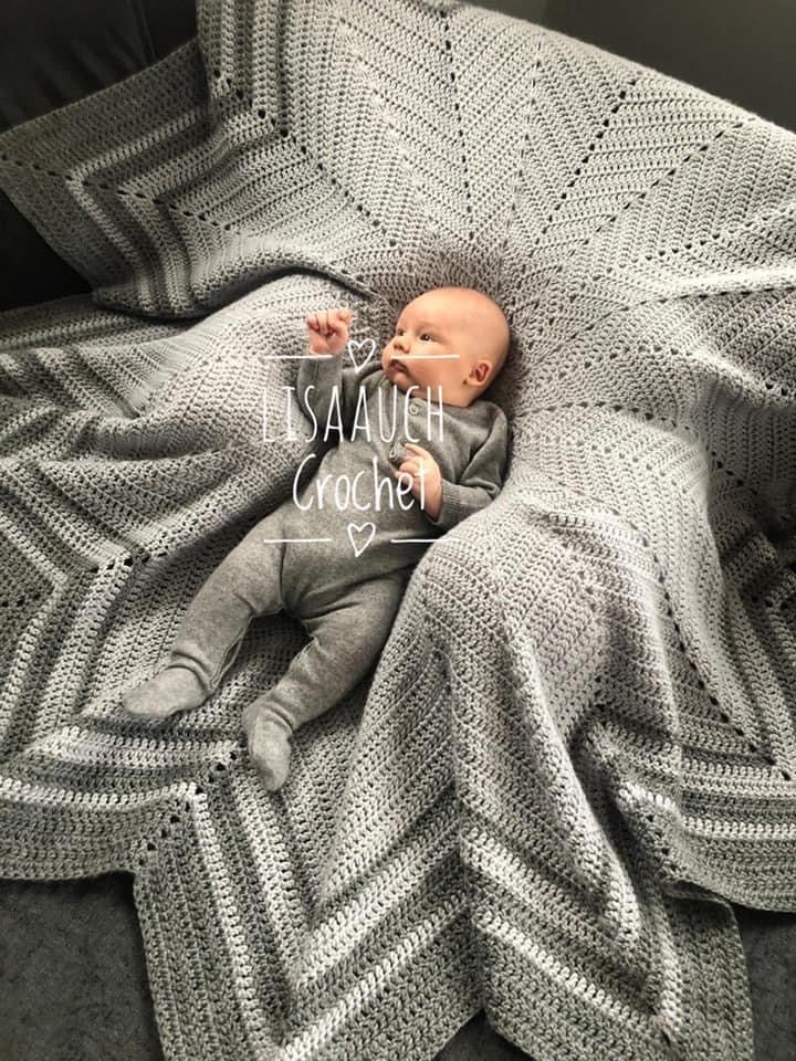 easy crochet baby blanket pattern for a gift