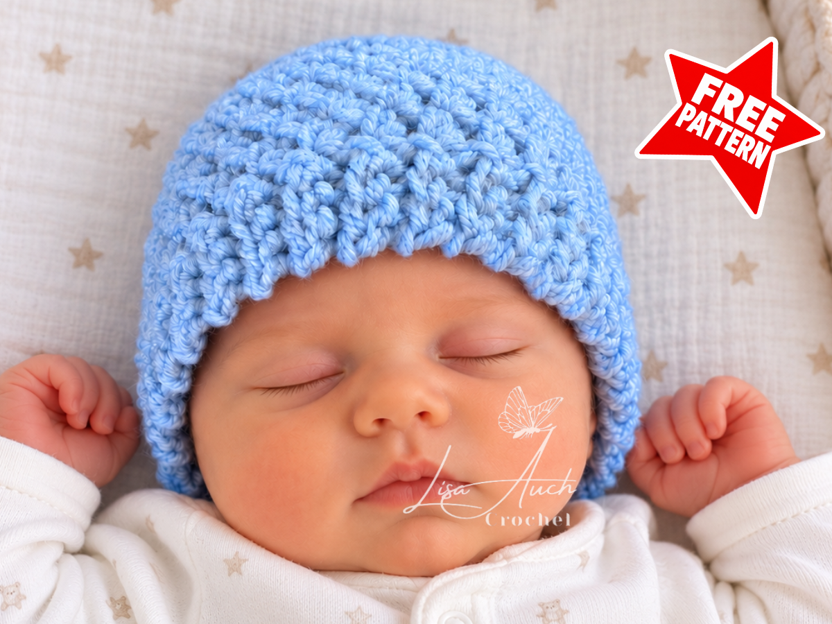 Quick crohcet baby hat pattern free- noels easy crochet baby hat pattern