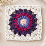Sunburst granny sqaure pattern large sunburst